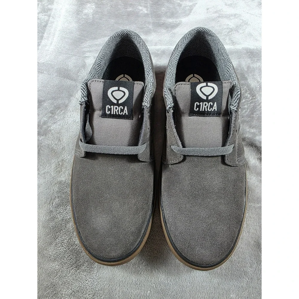C1RCA Hesh 2.0 Skate Shoes Men 9 Gunmetal‎ Grey Gum Sole Suede Sneakers NEW